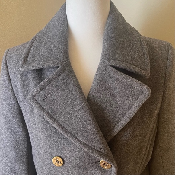 LANDS’ END Double Breasted Pea Coat - Picture 4 of 9